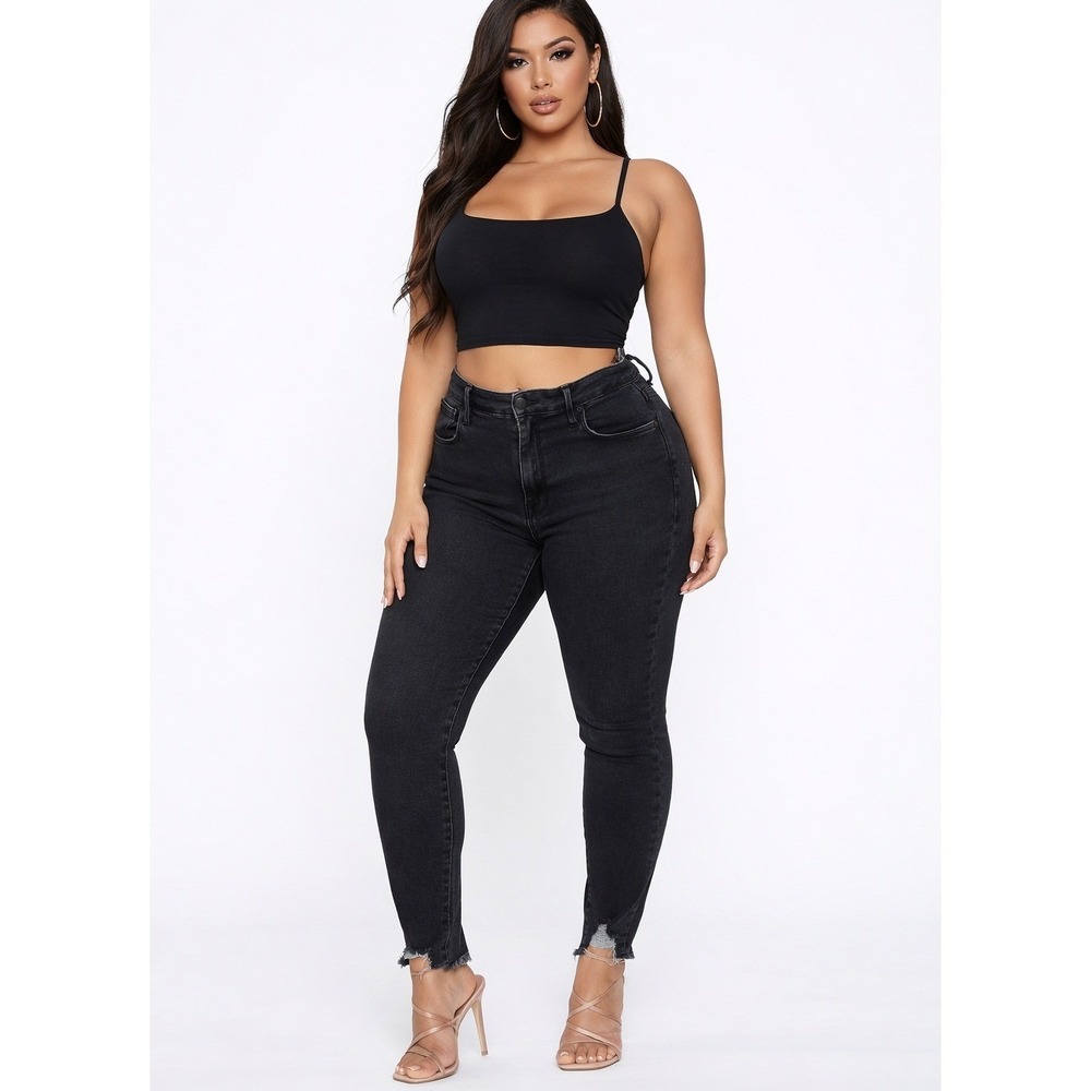 Good American Black Skinny Jeans